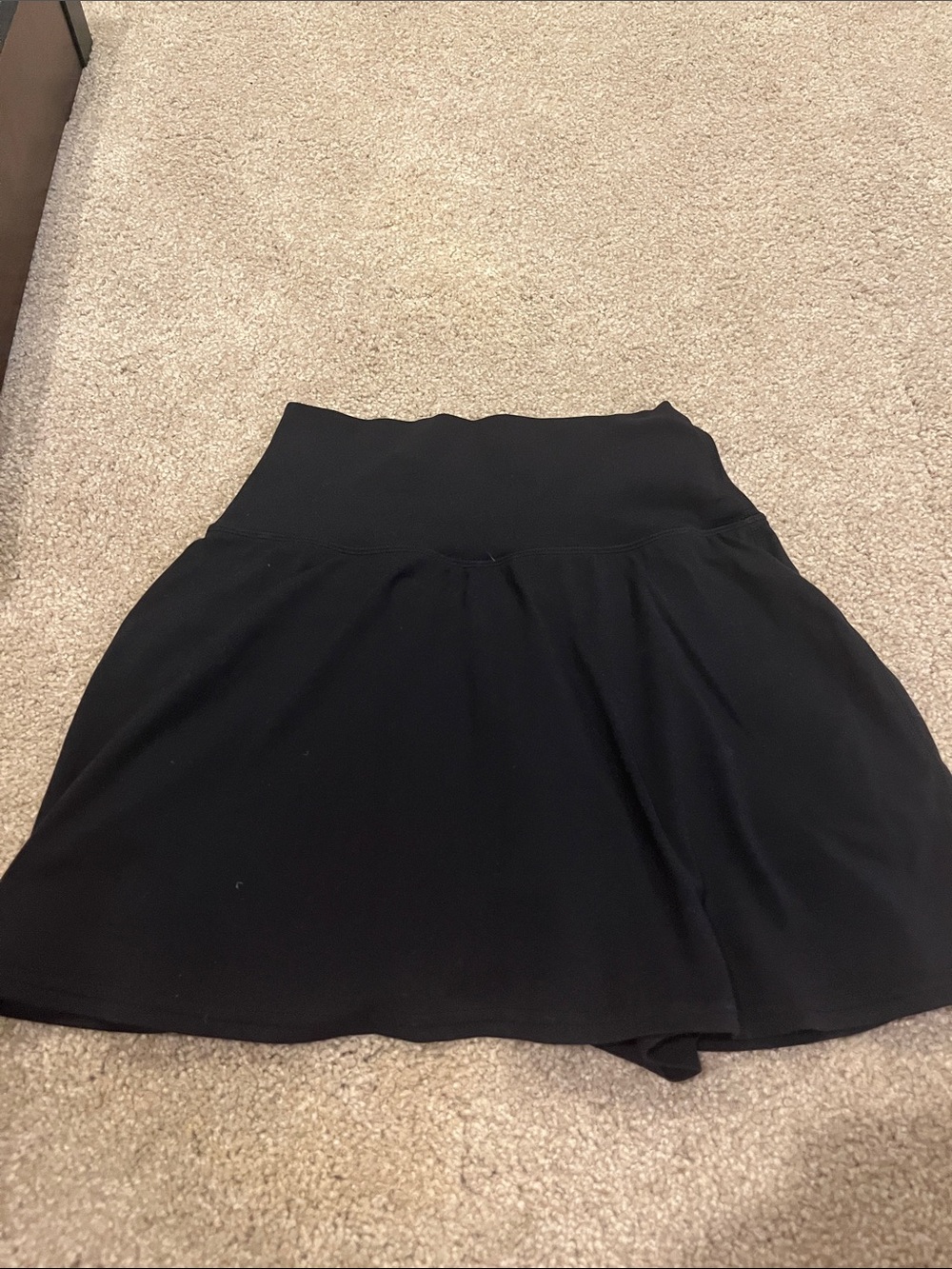 Black Lululemon Women's High-Waist Flared Skirt
